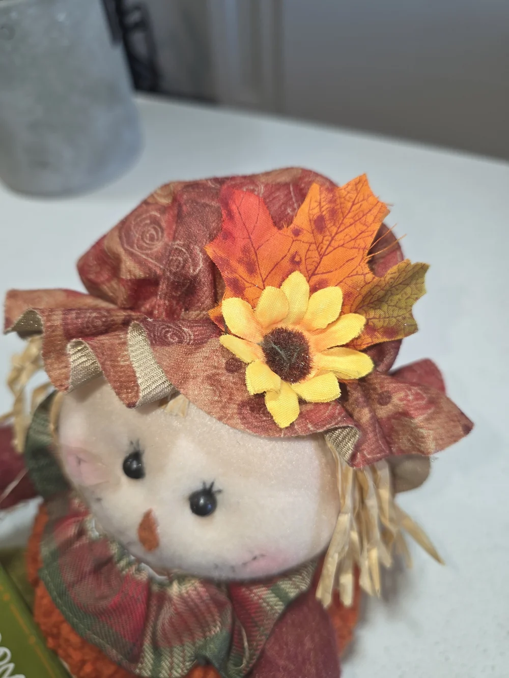 Autumn Welcome & Happy Harvest Scarecrow Duo - Green, Orange